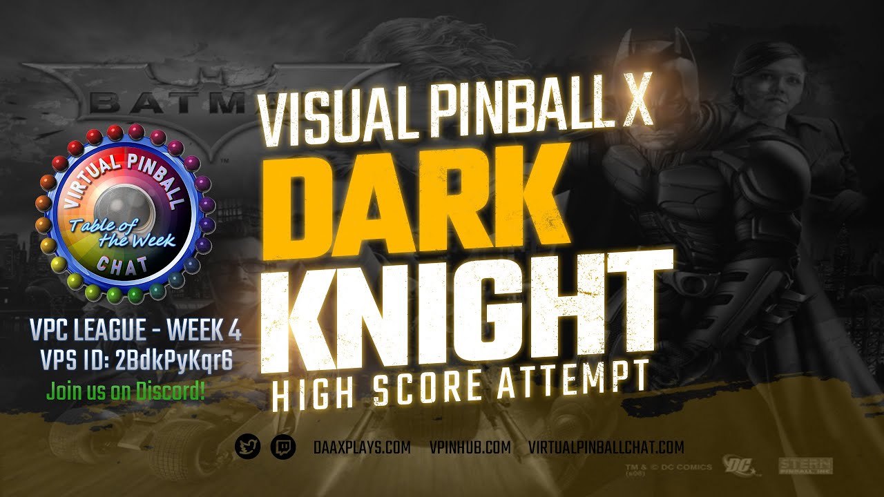 Batman The Dark Knight (Stern 2008) - Personal High Score | VPC League: Week 4