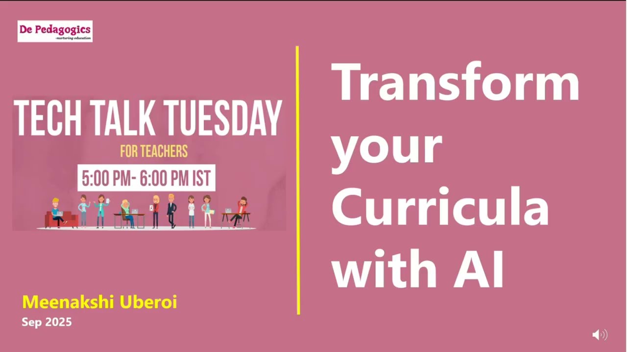 TTTT25: Transform your Curricula with AI​