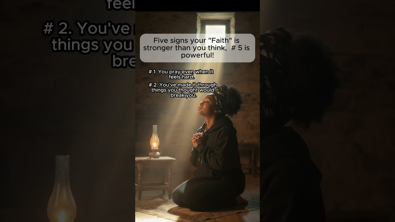 5 Signs Your Faith Is Stronger Than You Think #faith #faithstrong #faithoverfear