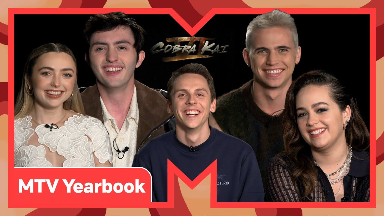 The Cobra Kai Cast Play A Very Chaotic Game of MTV Yearbook | MTV Movies
