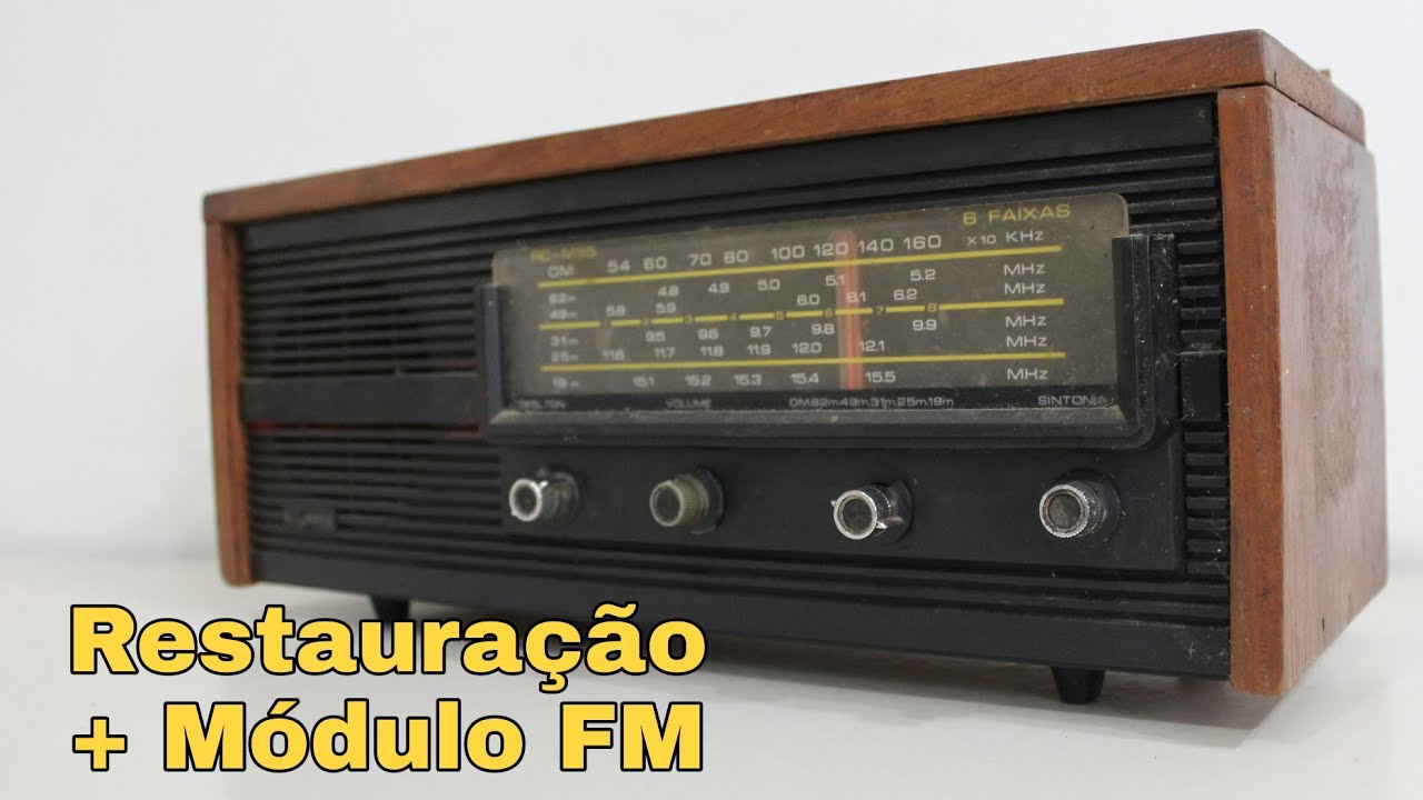 Antigo Rádio Motoradio RC-M65 - Restauração + FM/Bluetooth