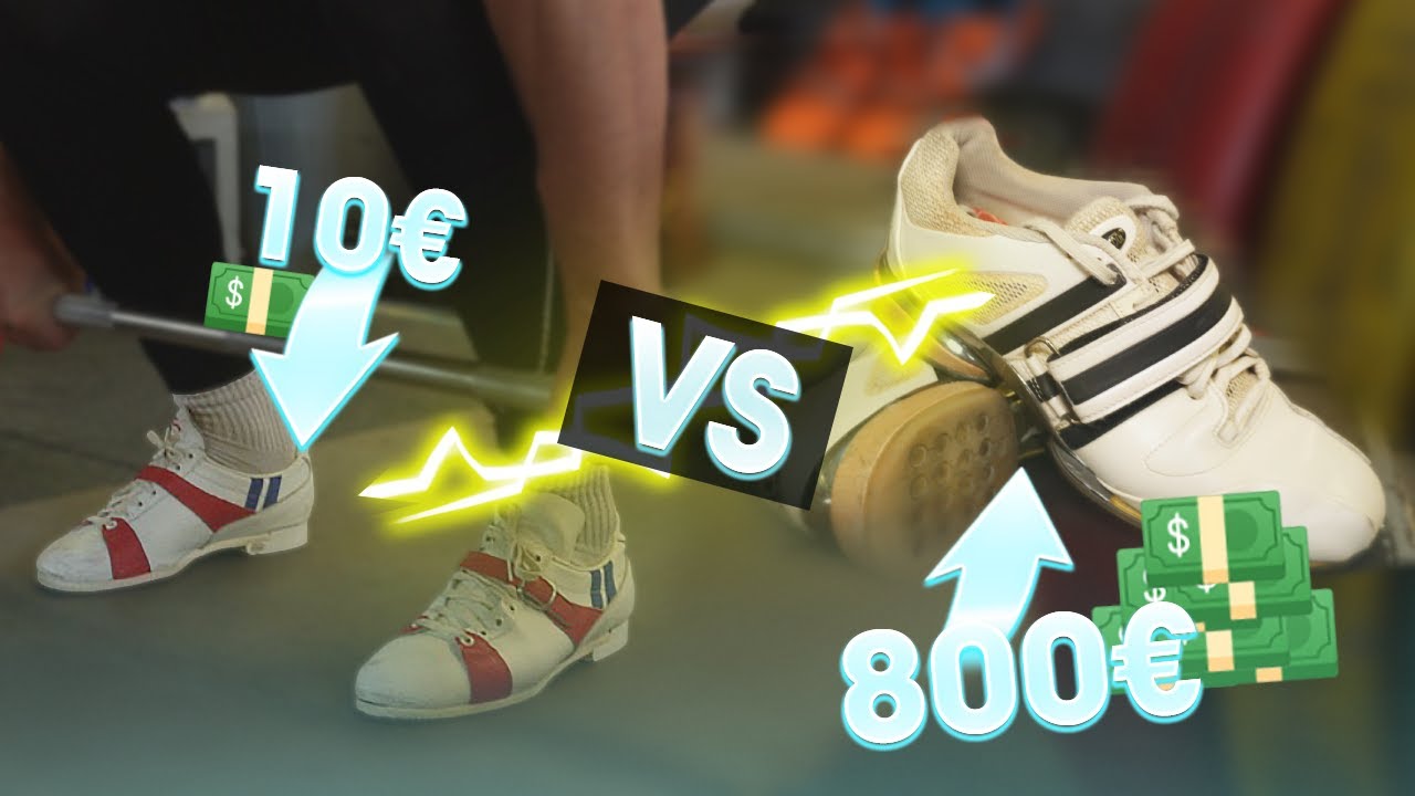 chaussures d'haltérophilie à 800€ vs 10€ (ADISTAR 2008 vs PATRICK 1983)