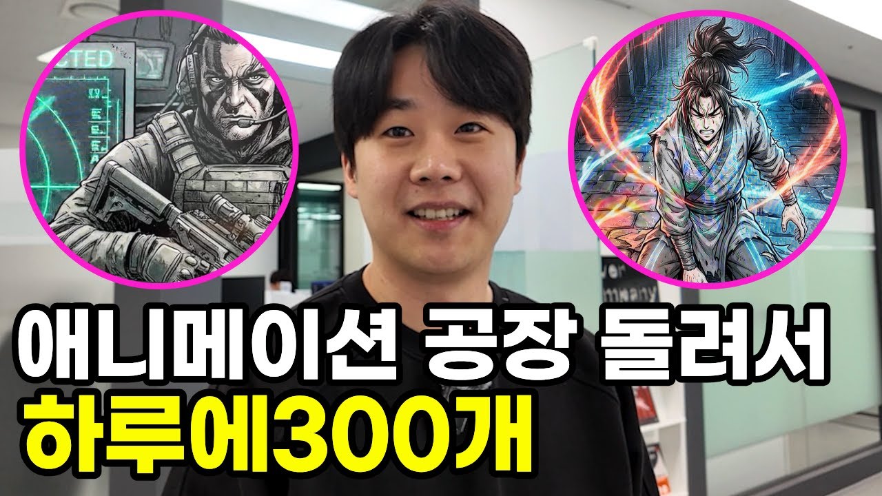 듣도보도못한 방식으로 애니메이션을 만들어 경제,군사,무협등 다양한 영상제작을 원툴로 하루 300편씩 영상올리는 30대 남자 PD