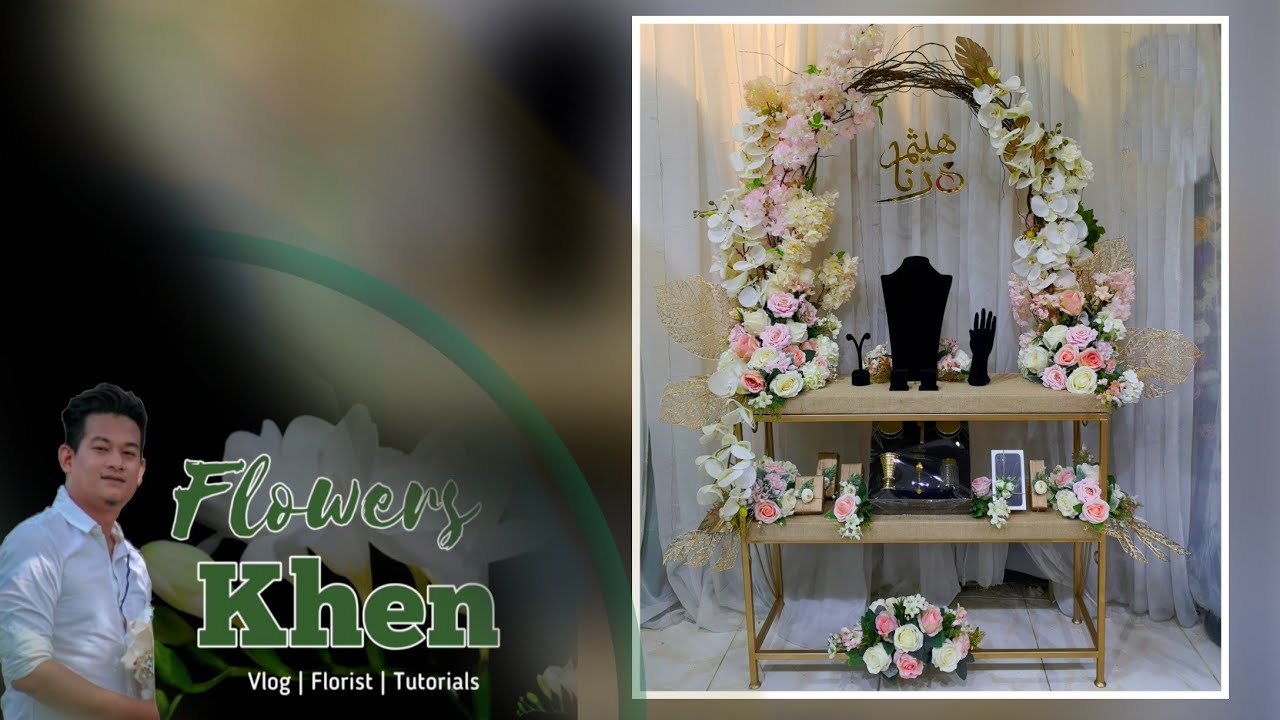 SAUDI GROOM TRADITIONAL WEDDING GIFT | FLOWER ARRANGEMENT FOR JEWELRY | Florist Khen Aragon