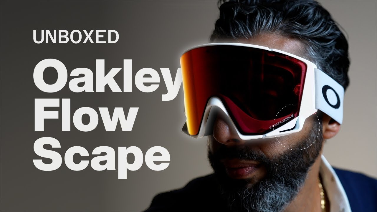 Распаковка и первый взгляд на очки Oakley Flow Scape Snow