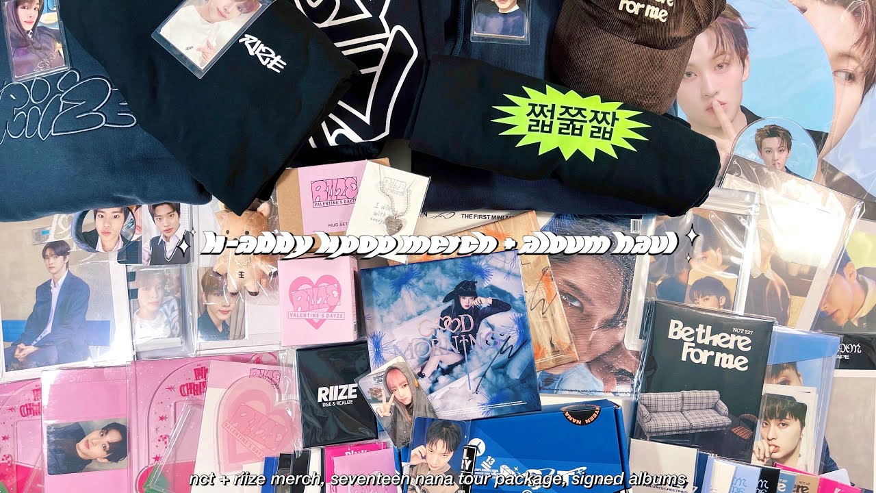 k-addy kpop haul 10 !!! ✮ Товары nct + riize, тур-пакет Seventeen Nana, подписанные альбомы!