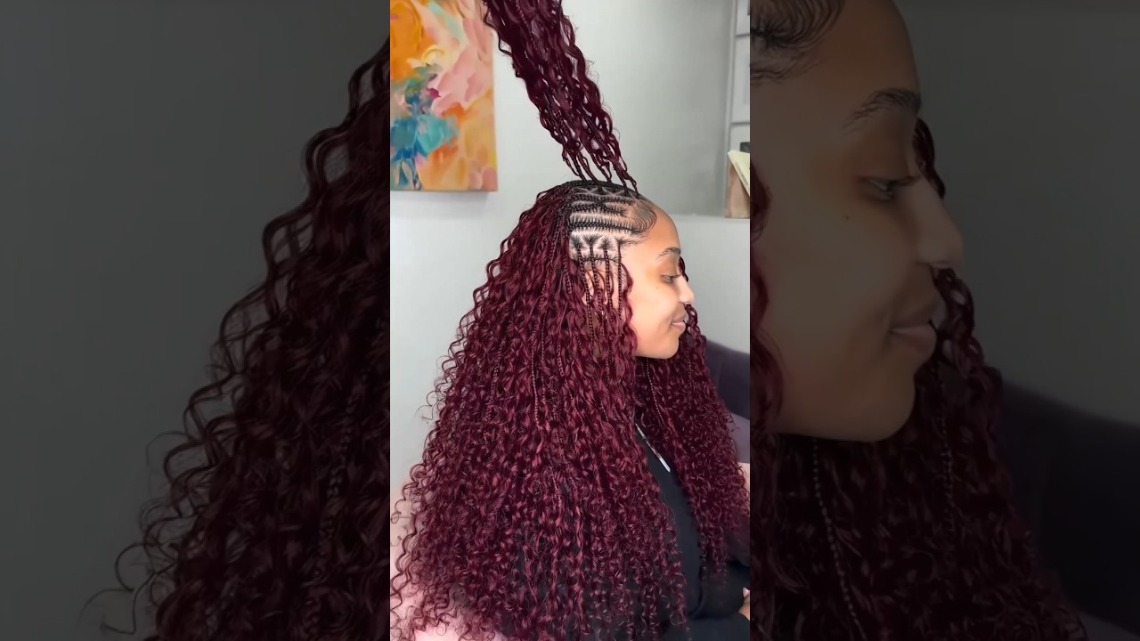 Versatile Fulani braids #braids #simplehairstyle #bohobraids #hairstyles #hairtutorial