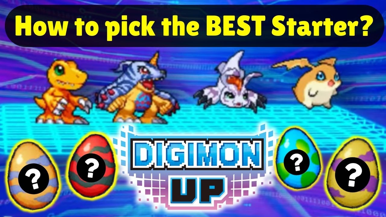 Как выбрать ЛУЧШЕГО стартового персонажа в Digimon UP! Гайд для новичков!