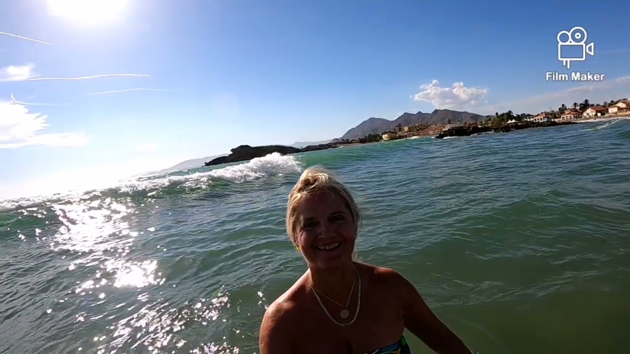 Spanish culture - Slo mo video - Bahia Beach, Mazarron, Costa Calida.