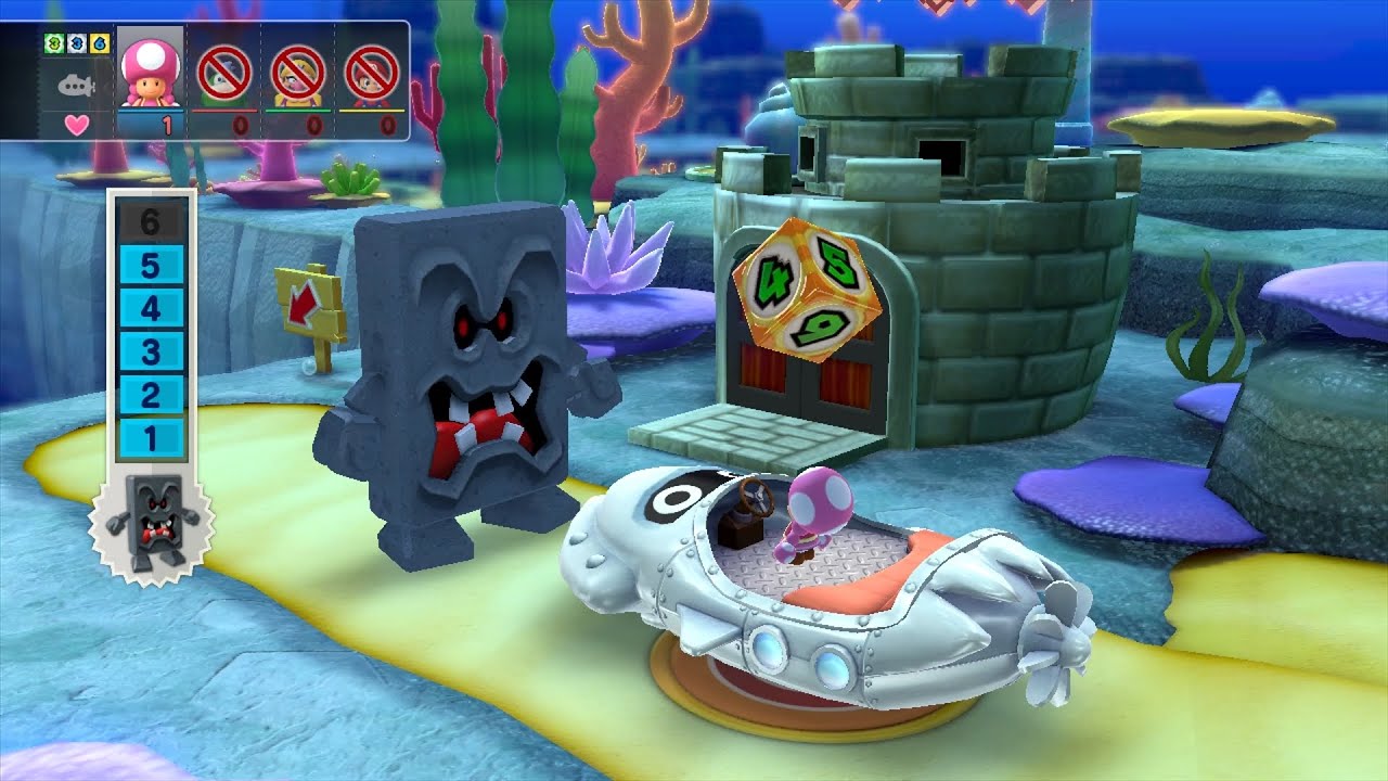Mario Party 10 Bowser Party #769 Toadette, Spike, Wario, Mario Whimsical Waters Master Difficulty