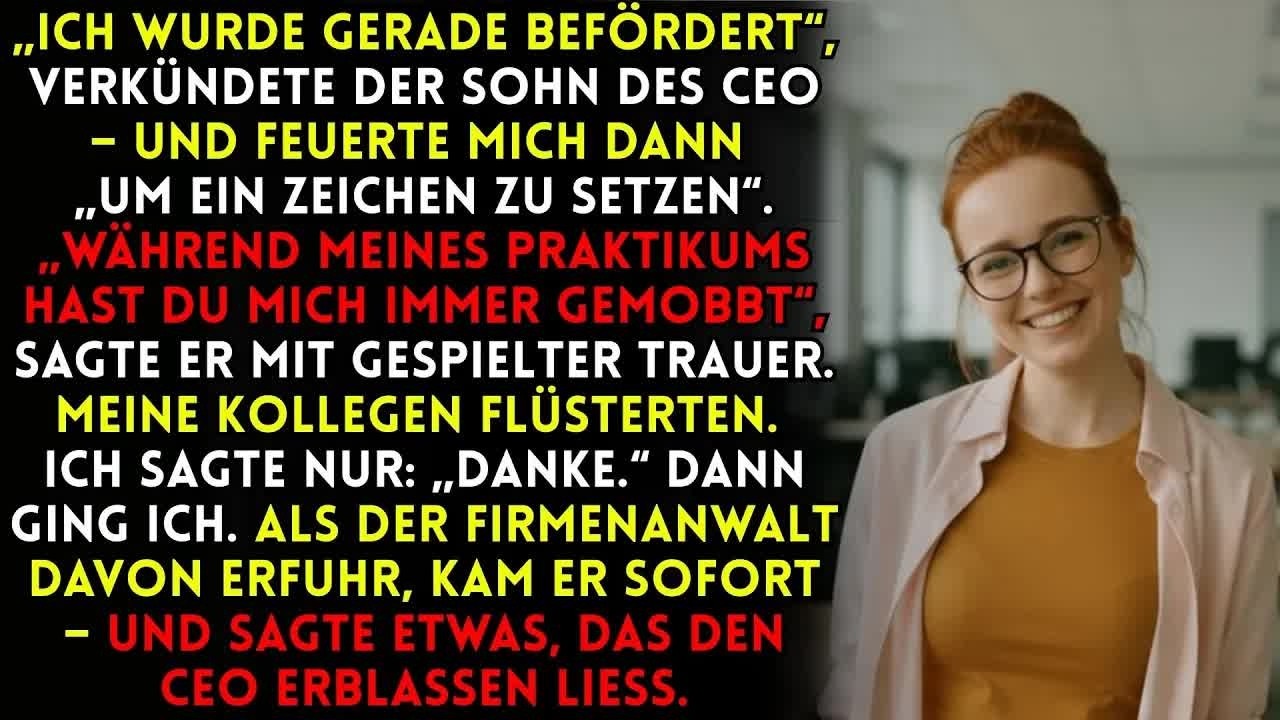 Er Feuerte Mich „Als Beispiel“ – Doch Das Unternehmen Zahlte Den Preis