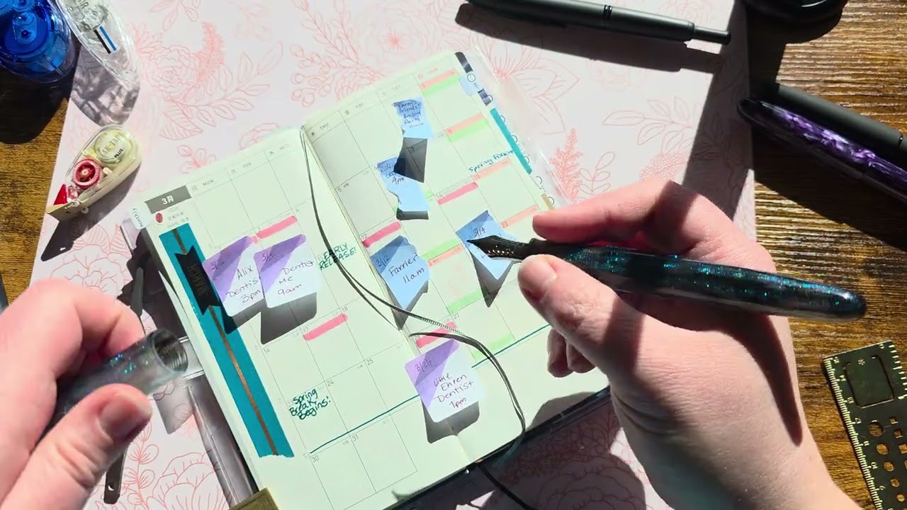 Plan with Me- Hobonichi Weeks- March monthly