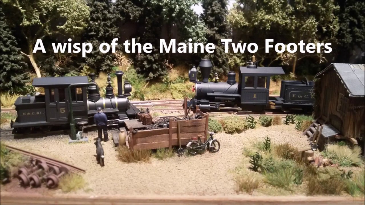 A wisp of the Maine Two Footers on my Hon30 logging layout