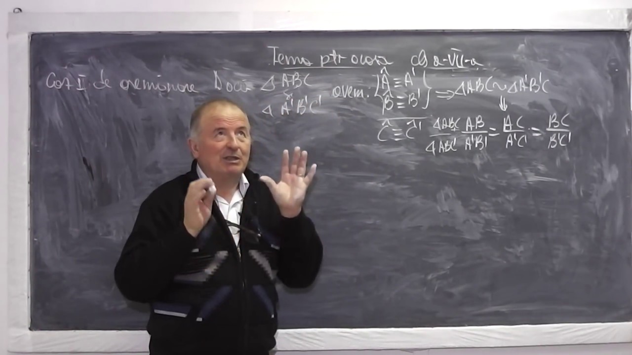 Lectia 797 - Teorema fundamentala a asemanarii Triunghiuri asemenea Cazuri asemanare - Tema Clasa 7