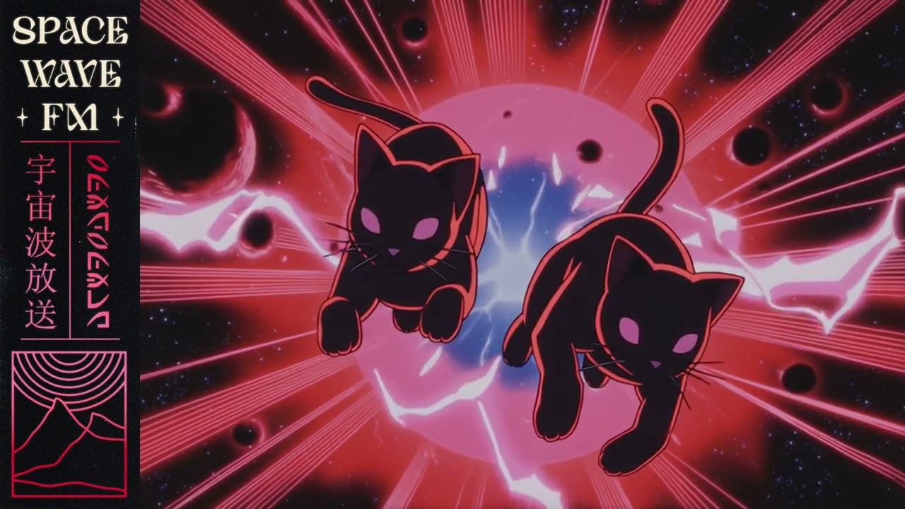 𝑩𝒍𝒂𝒄𝒌 𝑴𝒂𝒕𝒕𝒆𝒓 𝑪𝒂𝒕𝒔 冥猫 | Synthwave Space tales