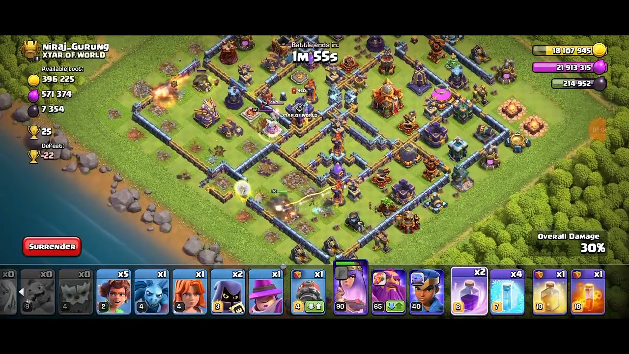 Queen charge root rider attack strategy th15 and th16 #sumit007 #papamogambock #clashofclans