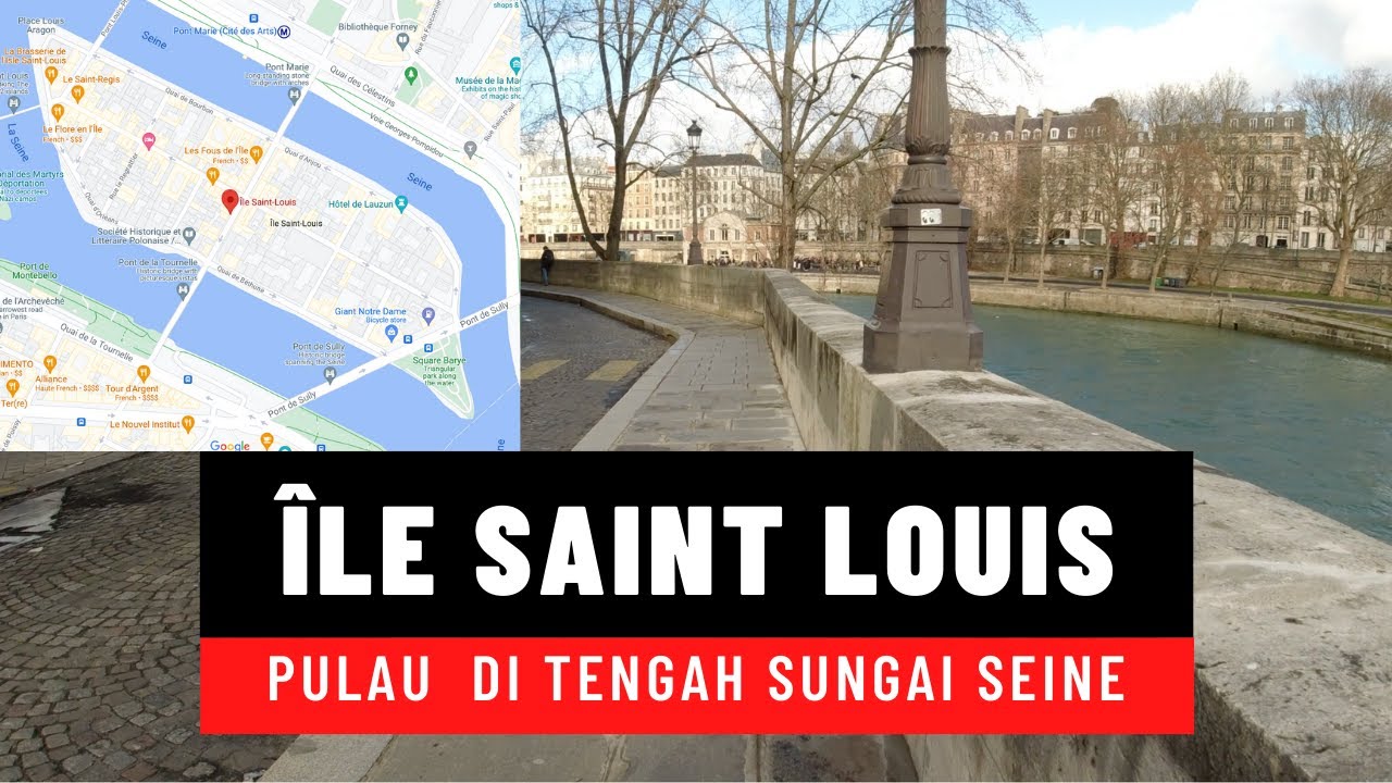 Île Saint-Louis, Small island in the middle of the Seine, Paris (France), DJI OSMO ACTION