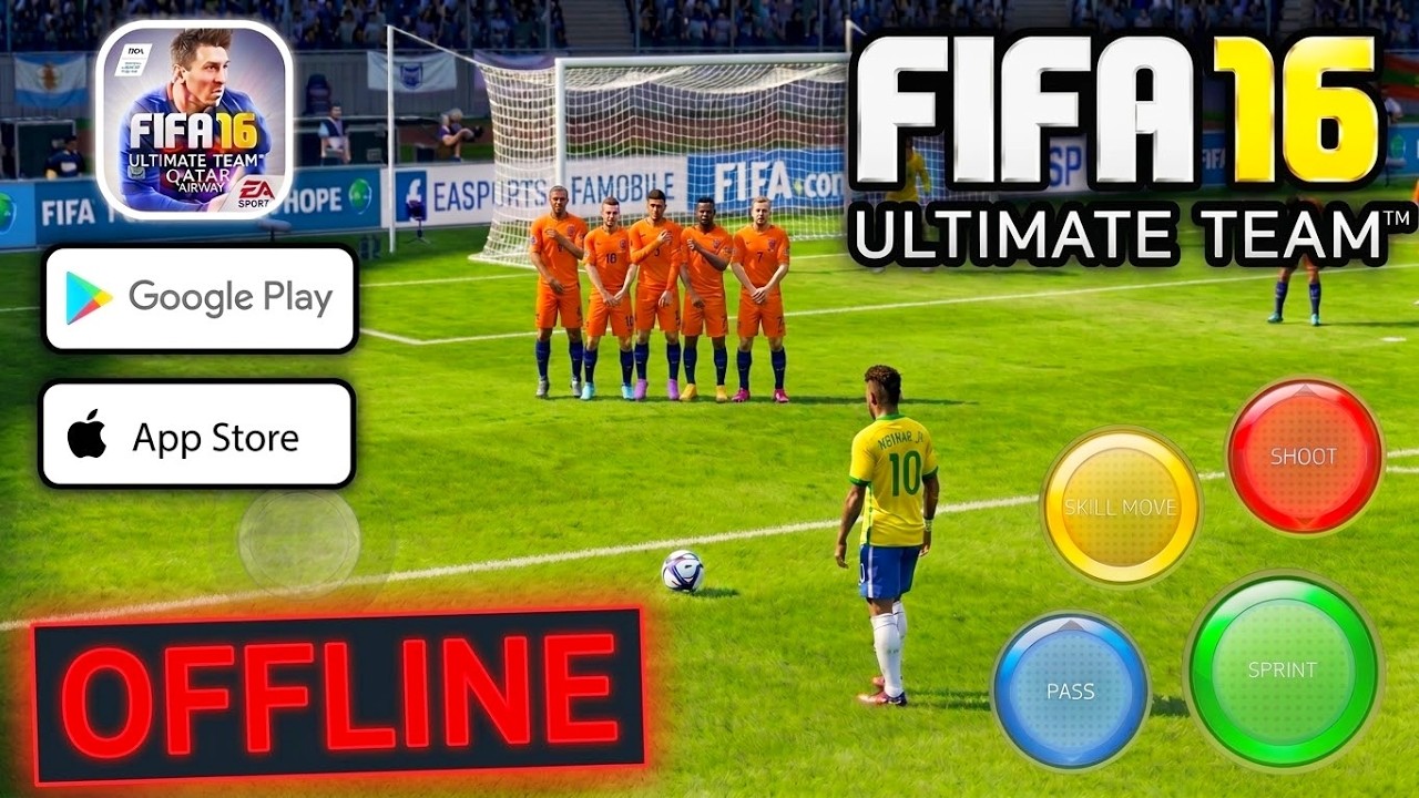 FIFA 16 - ULTIMATE TEAM ( OFFLINE FIFA 16 MOBILE ) FIFA 2016 FOR ANDROID GAMEPLAY
