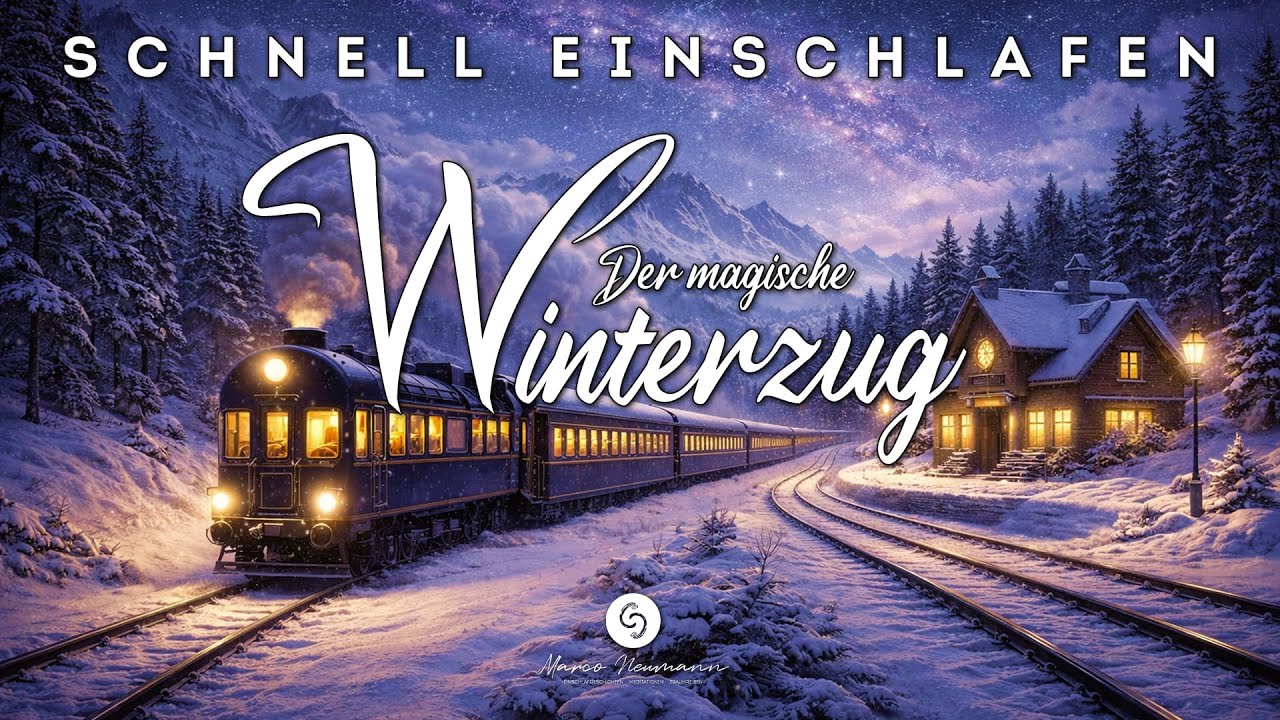 Traumreise im magischen Winterzug. Schnell einschlafen mit sanfter männl. Stimme. WIRKT SOFORT!
