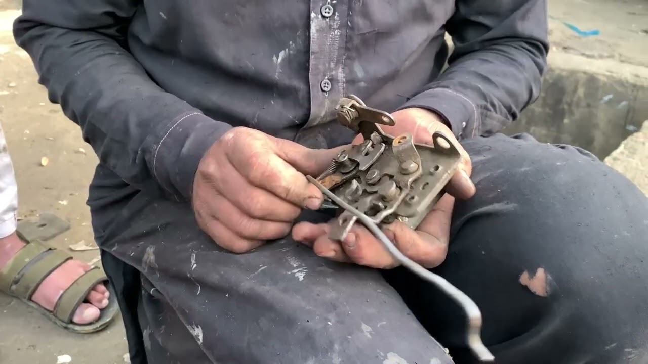 Repairing An Old Car Door Lock