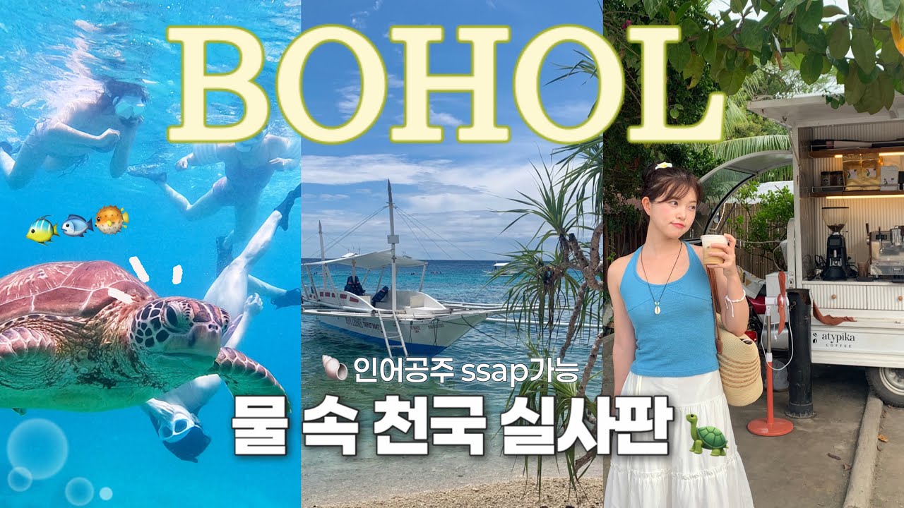 ep.2 | 물속 천국 실사판🌊 인생 바다 찾은 날 | 보홀 여행 브이로그🐠 | 미티 리조트 숙소🏡, 발리카삭 투어, 라모이 맛집 후기 
