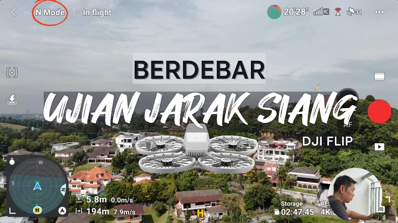 DJI Flip | Range Test Siang Hari