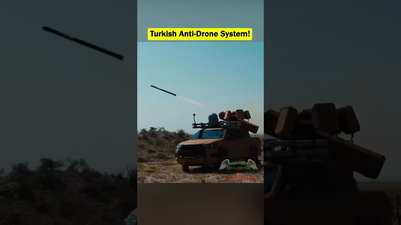 Turecki system obrony powietrznej PUSU zaatakował drona!