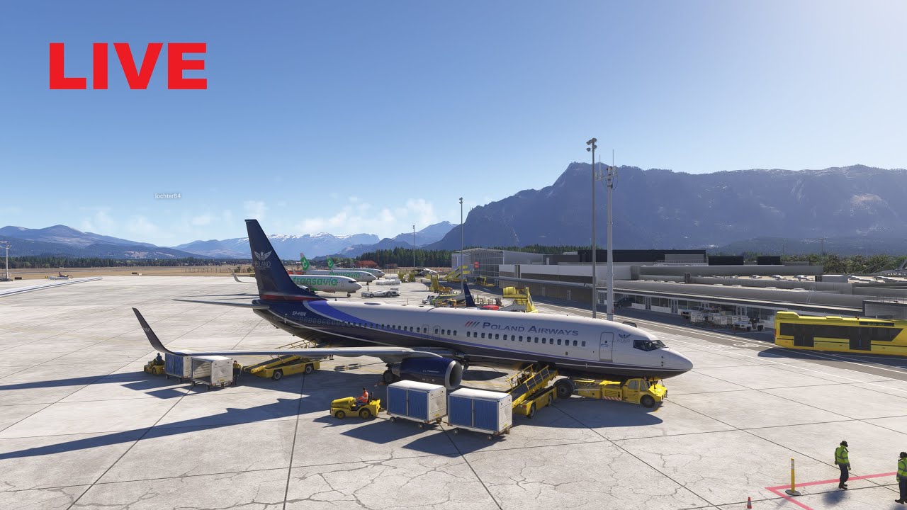 BeyondATC  B737 4K LIVE / LOWS Salzburg - LGKR Kerkira