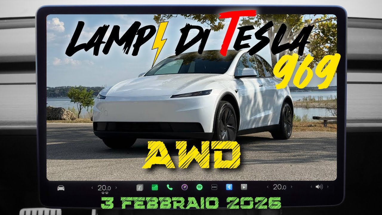 Torna Model Y (standard) AWD negli USA, Supercharger gratis in aiuto ⚡️Lampi di Tesla 969