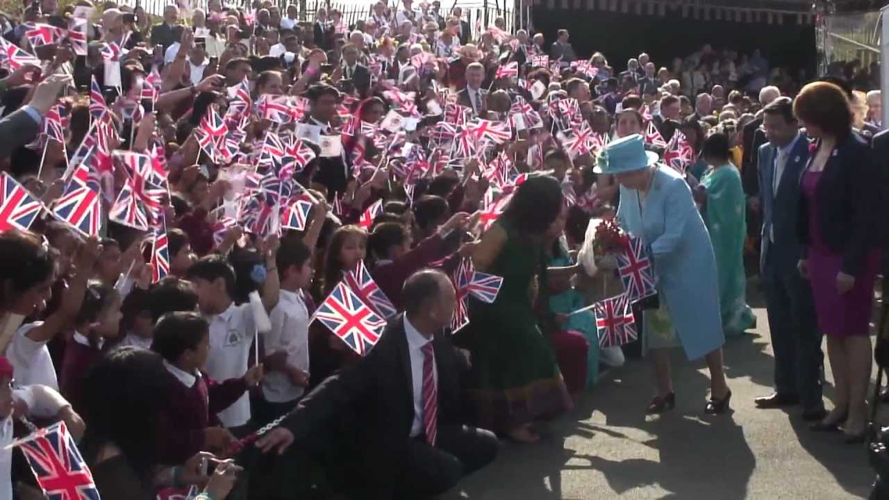The Queen and The Duke of Edinburgh visit Krishna-Avanti Primary School, 29 March 2012