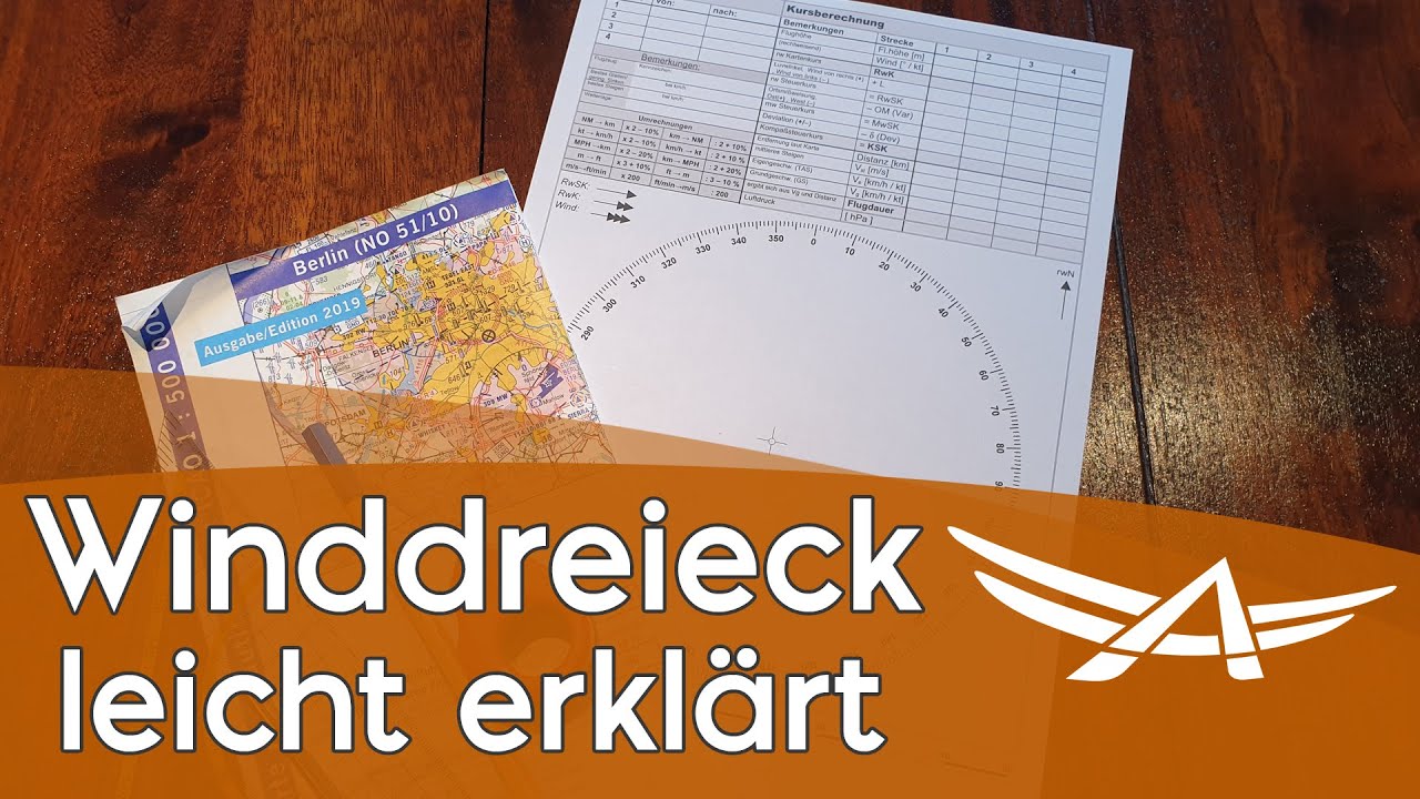 Winddreieck zeichnen - Schritt für Schritt erklärt, UL und PPL Wissen