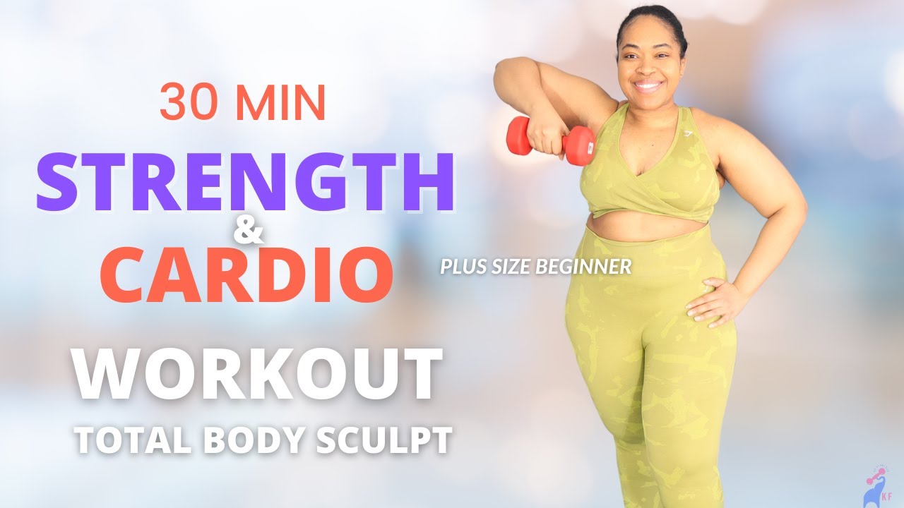 30 Min Full Body Low Impact Strength & Cardio Workout, All Standing, Beginner Friendly