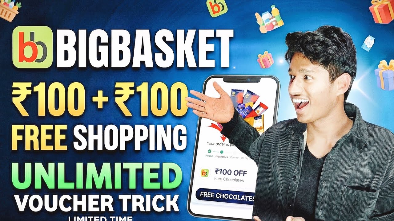 Full Process of Bigbasket Free Chocolate offer ( Validity Till 11Jan2026 )