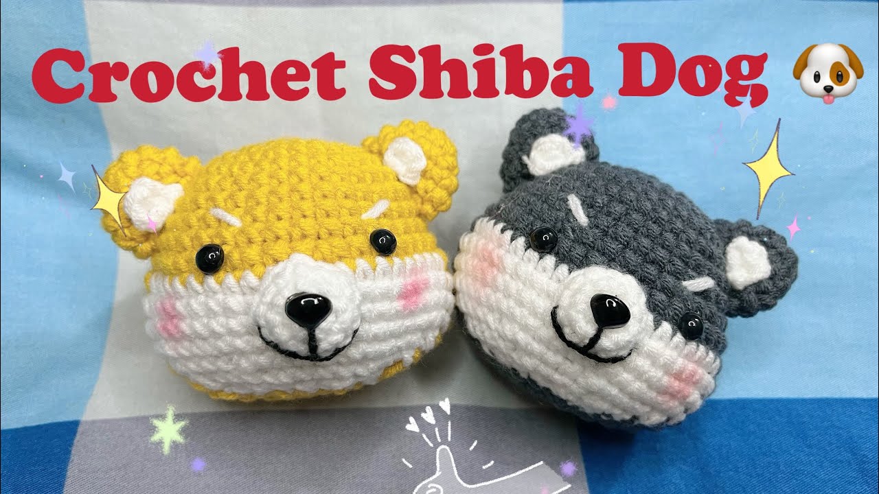 How to crochet Shiba Dog keychain 🐶 | Shiba Dog Amigurumi Tutorial | Móc móc khóa chú chó