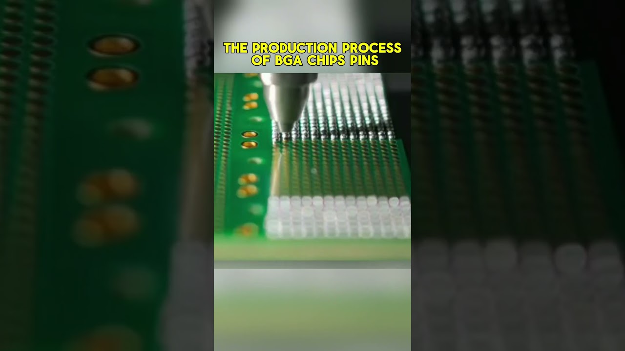 The production process of BGA chips pins #Packaging #Process #BGA #CHIPS #technology #ICGOODFIND