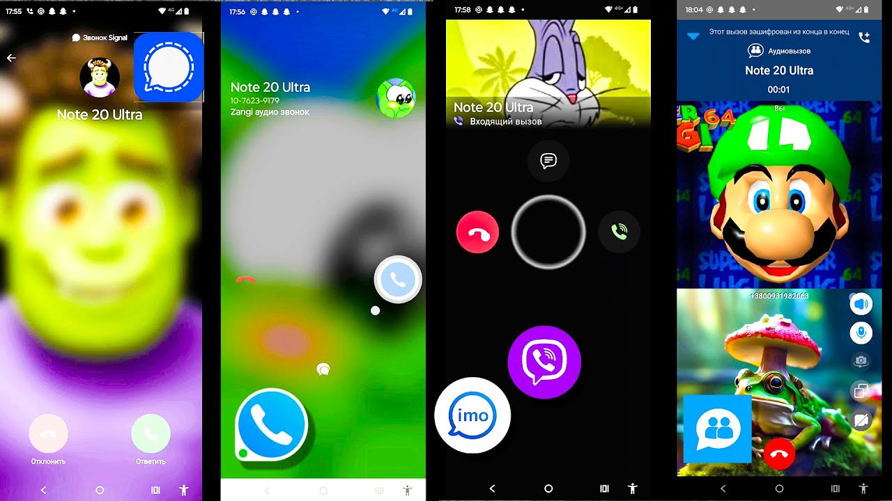 5 Social Media Signal + IMO + Zangi + Viber + KalamTime + Incoming Call Moto Razr VS Note 20 Ultra