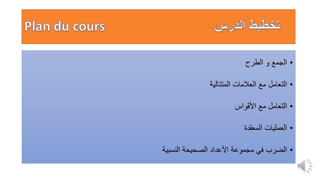 الجمع الطرح و الضرب في الأعداد الصحيحة النسبية للسنة الثامنة أساسي تونس