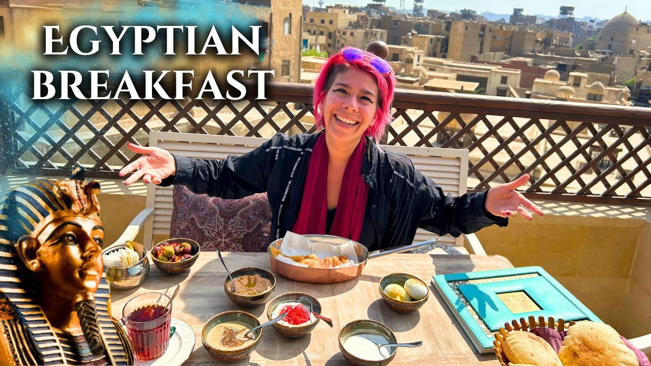 Rooftop Restaurant in Khan el Khalili Market | Egypt Vlog 354 | مطعم روف توب خان الخليلي