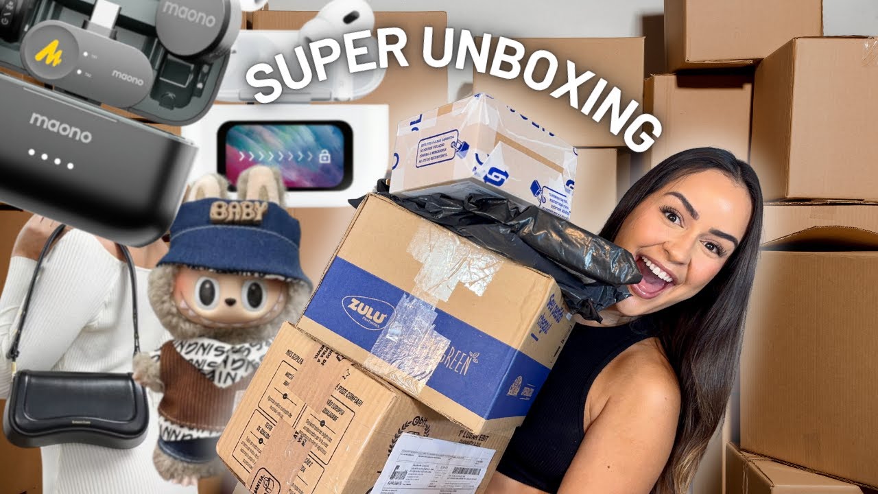SUPER UNBOXING Tudo que eu COMPREI na internet nos últimos dias! Shopee, Maono, TiktokShop…