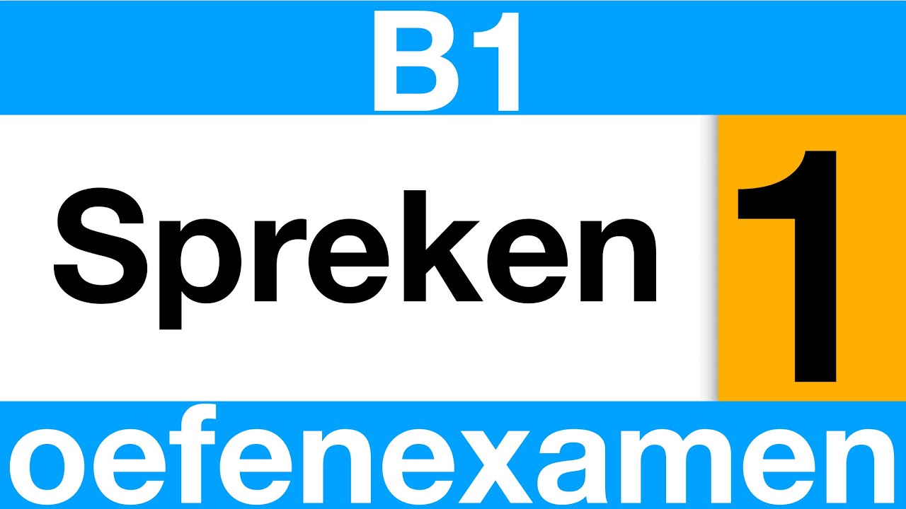 SPREKEN B1 STAATSEXAMEN oefenexamen 1 | NT2 #inburgering #staatsexamen #nederlands