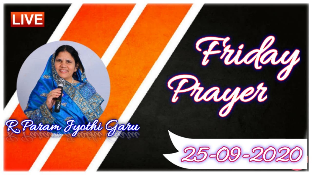 #FRIDAY PRAYER##🔴LIVE🔴##25-09-2020##THANDRI KUMARA PARISUDATHMA MINISTRY