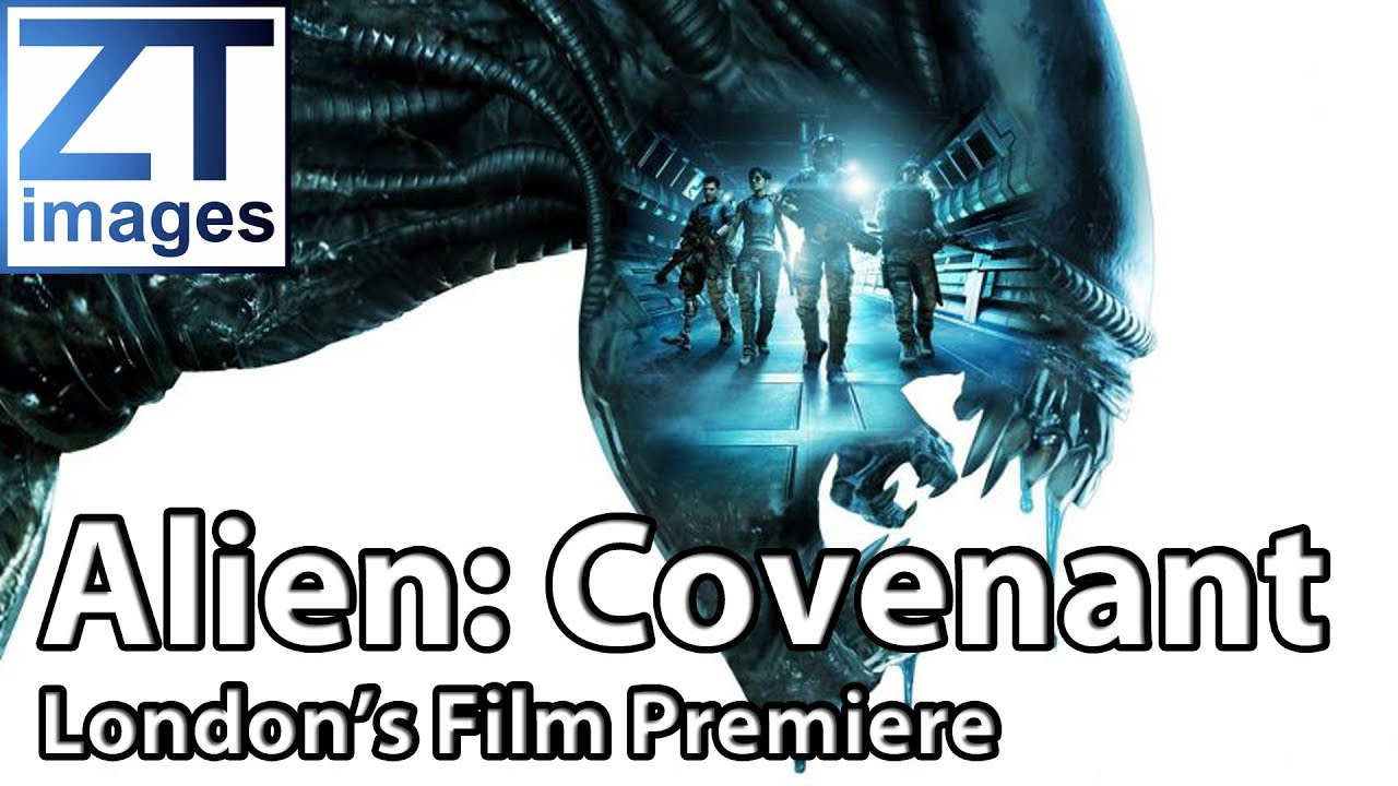 Michael Fassbender, Katherine Waterston, Ridley Scott at Film Premiere of Alien: Covenant London UK
