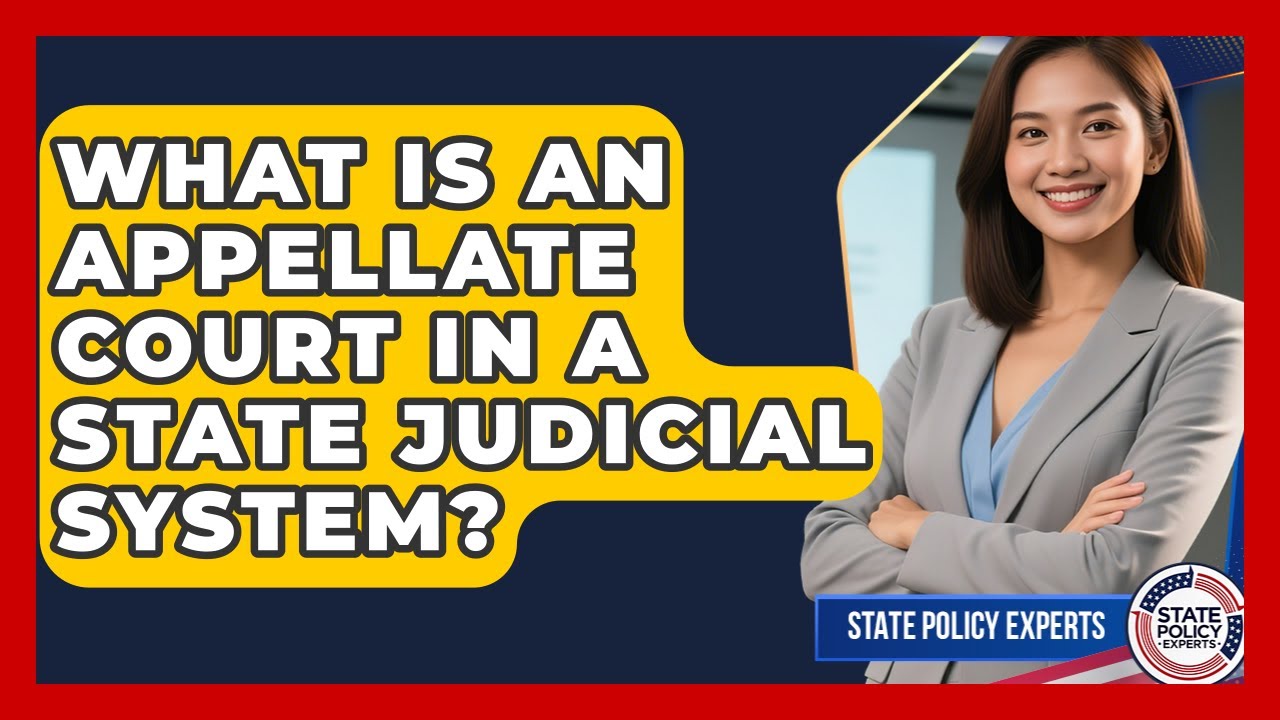 What Is An Appellate Court In A State Judicial System? - State Policy Experts