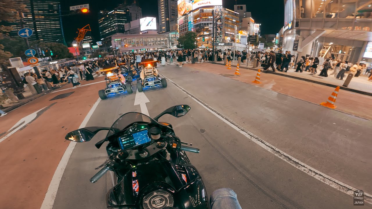 YAMAHA R6 exhaust sound | Tokyo Night Ride | Cinematic