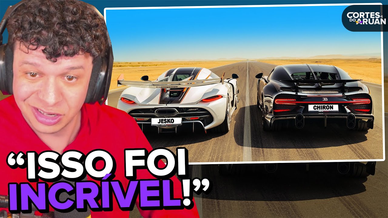ARUAN REAGE: Koenigsegg Jesko vs Bugatti Chiron Super Sport: CORRIDA DE ARRACADA (CARWOW BRASIL)