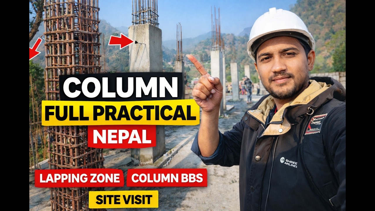 Column Construction Full Practical | Column Lapping Zone, BBS & Shuttering | Civil Engineering