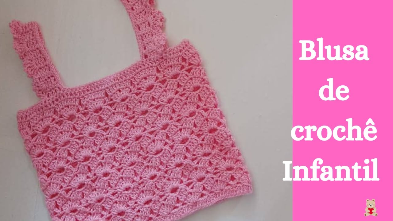 Blusa de crochê para todos os tamanhos