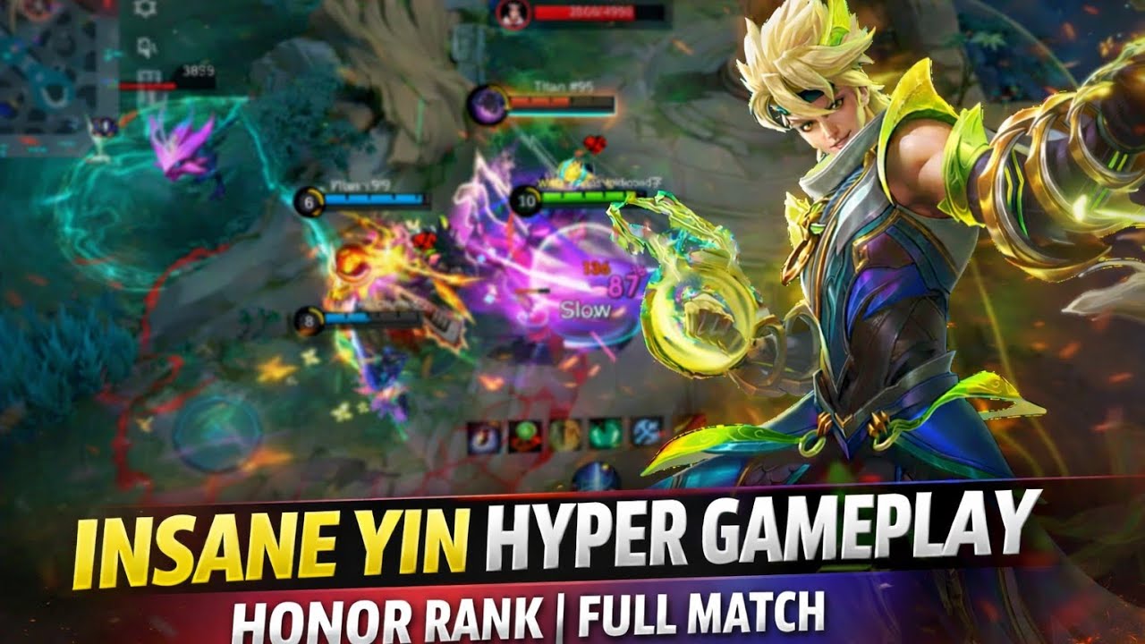 INSANE YIN HYPER GAMEPLAY | HONOR RANK | FULL MATCH 😈