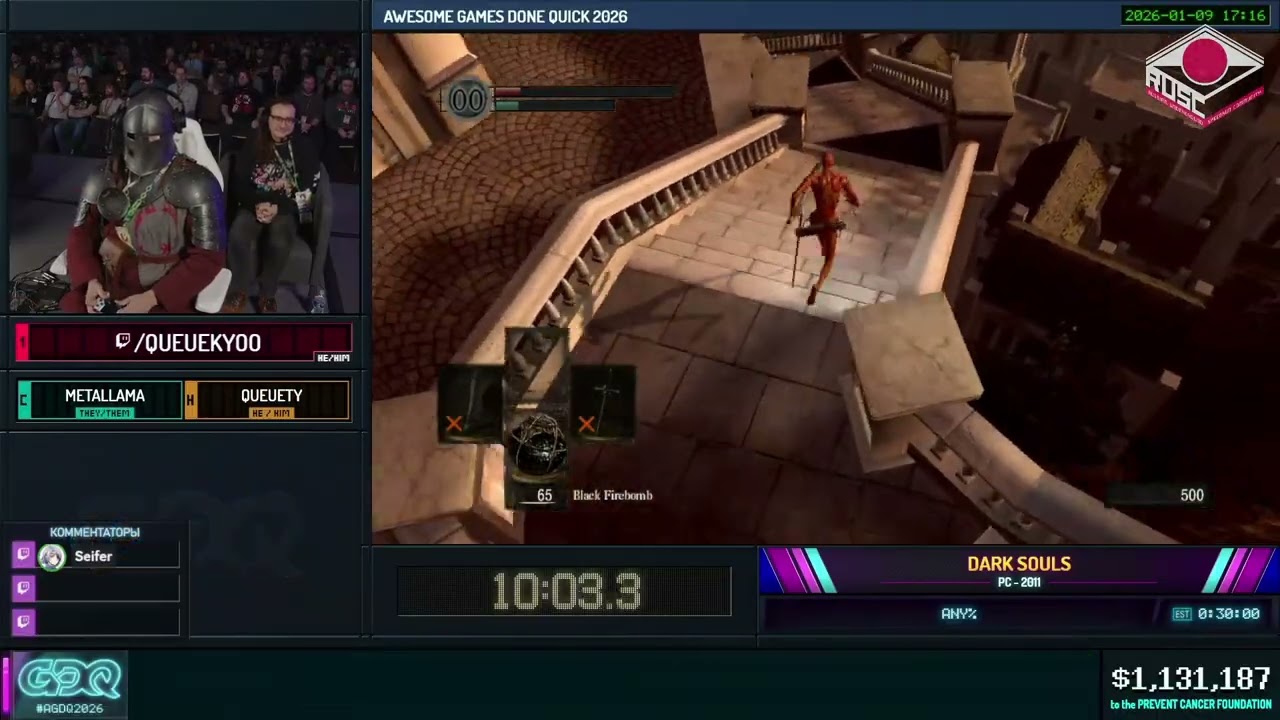 [RU] Dark Souls [any%] от @QueueKyoo - #AGDQ2026