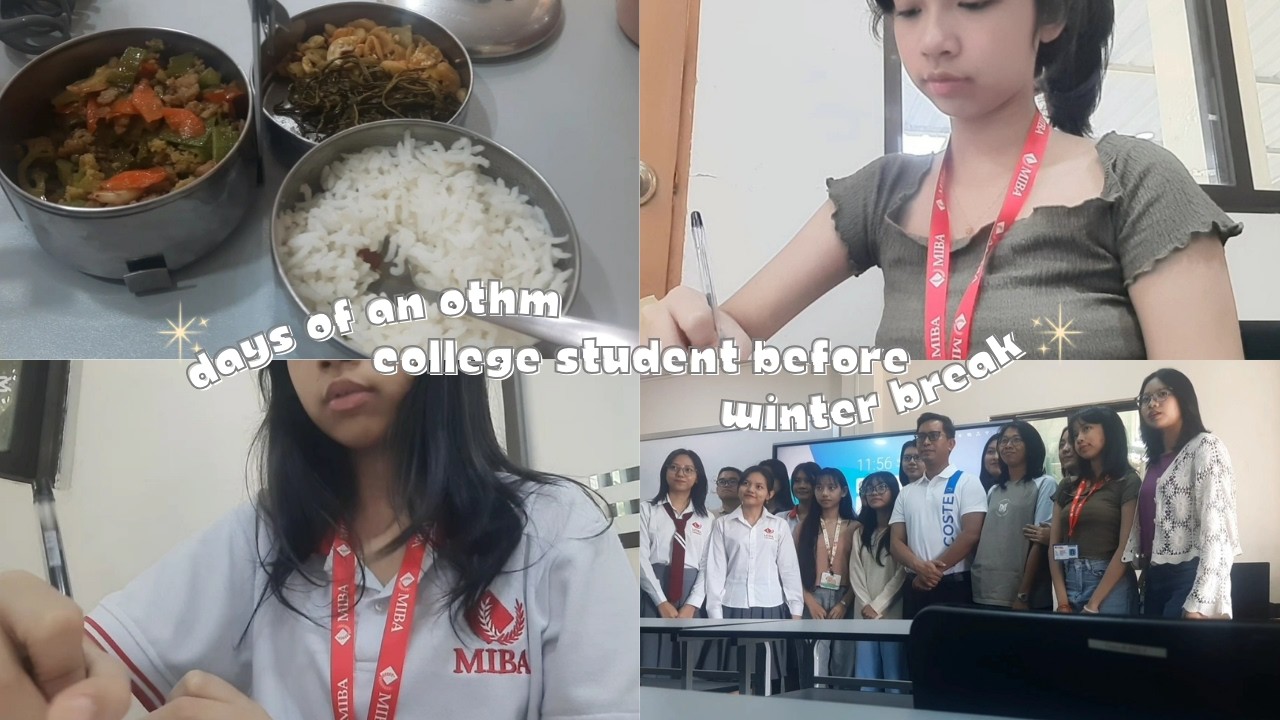 Days of an othm college student before winter break | Vlogs_byLia